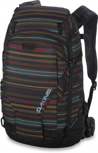 Сноубордический рюкзак Dakine Womens Heli Pro Dlx 24L Nevada (чёрный с цветными полосками)