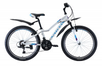 Велосипед Stark Bliss 24.1 V белый/бирюзовый/фиолетовый (2020)
