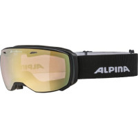 Очки горнолыжные Alpina Estetica Qv Black Matt/Qv Gold Sph. S2-3 (2024)