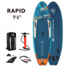 SUP-доска надувная Aqua Marina Rapid 9'6" (2022) (BT-22RP, 289x84x15 см, S22) - SUP-доска надувная Aqua Marina Rapid 9'6" (2022) (BT-22RP, 289x84x15 см, S22)