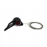 Манетка Shimano SL-TZ500-LN, TZ, перед. 3-ск. (Friction) триггерная, трос 1800мм - Манетка Shimano SL-TZ500-LN, TZ, перед. 3-ск. (Friction) триггерная, трос 1800мм