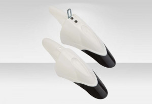 Крылья пластик Stels FD-36F/R 12&quot;-18&quot; черно-белые, комплект 