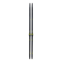 Беговые лыжи Fischer Twin Skin Race Stiff с креплениями Race Classic IFP black/yellow (NP20622)