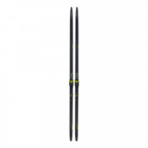 Беговые лыжи Fischer Twin Skin Race Stiff с креплениями Race Classic IFP black/yellow (NP20622) 