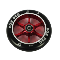 Колесо Fox Pro 6ST 125 мм разбор черное/красное