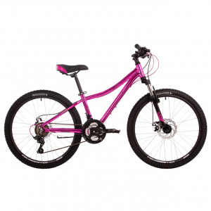 Велосипед Novatrack Katrina 24&quot; розовый металлик рама: 12&quot; (2024) 