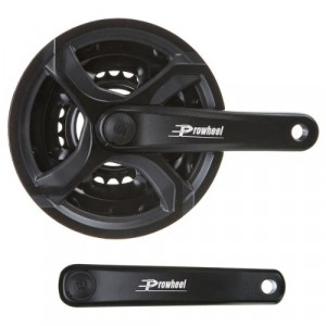 Шатуны Prowheel TA-CQ02 152 мм; Chainrings 24/34/42T w/Plastic Black Chainguard 