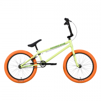 Велосипед Stark Madness BMX 5 зеленый/оранжевый Рама: 9" (2023)