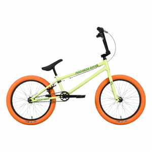 Велосипед Stark Madness BMX 5 зеленый/оранжевый Рама: 9&quot; (2023) 