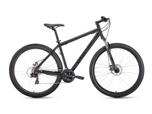 Велосипед Forward Sporting 29 2.1 D черный матовый/черный рама: 17&quot; (2022) 