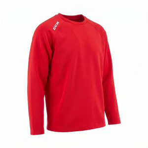 Толстовка CCM Team Locker Room Crew Neck Adult red 