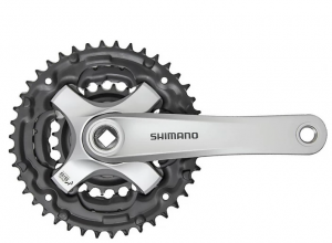 Система Shimano TY501, 175мм, Кв, 42/34/24, без защ, с болтами, серебр., б/уп (2021) 