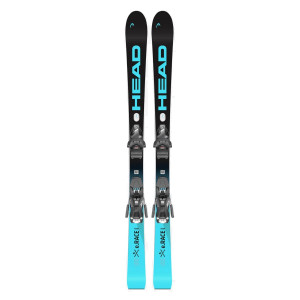 Горные лыжи Head WC e.Race Team SW JRS + крепления SX 7.5 GW CA Brake 78 [J] blk/spdbl (2025) 