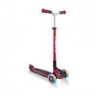 Трехколесный самокат Globber Master Lights красный 662-102
