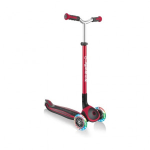 Трехколесный самокат Globber Master Lights красный 662-102 