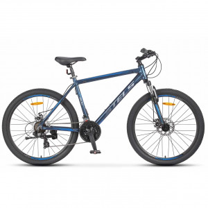 Велосипед Stels Navigator-600 MD 26&quot; Z010 (м) темно-синий/синий рама: 14&quot; (2025) 