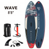 SUP-доска надувная Aqua Marina Wave 8'8" (BT-22WA, 265x75x10 см, S22) - SUP-доска надувная Aqua Marina Wave 8'8" (BT-22WA, 265x75x10 см, S22)