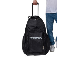Рюкзак для экипировки на колесах с выдвижной ручкой Vitokin 33" черный