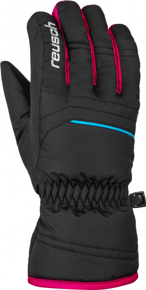 Перчатки горнолыжные Reusch Alan Junior Black/Black/Pink Glo 