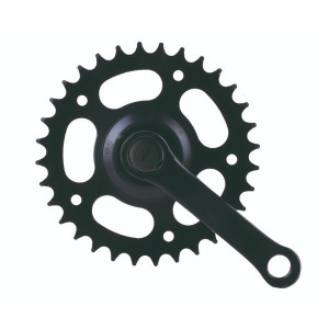 Система M-Wave 5-350712 (старый арт 5-350750) передняя 1скор. сталь 12-18" 1/2х3/32 32зуб. шатуны 102мм черная 