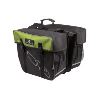 Сумка M-WAVE 5-122805 "штаны" на багажн. "2в1" V=30л (5) черно-зеленая Amsterdam Double pannier bag Сумка M-WAVE 5-122805 "штаны" на багажн. "2в1" V=30л (5) черно-зеленая Amsterdam Double pannier bag