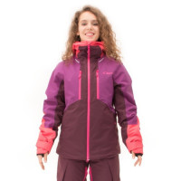 Куртка горнолыжная утепленная Dragonfly Gravity Premium Woman Purple-Brown размер L (2023)
