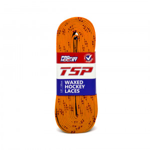 Хоккейные шнурки с пропиткой TSP Waxed Hockey Laces Orange 