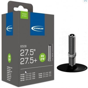 Велокамера 27.5" Schwalbe AV21F 27.5'х2.10-3.00 TR4 FREERIDE 54/75-584 IB 40mm (05-10400030) 