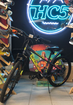 Велосипед Stels Navigator-400 MD 24&quot; F010 серый/салатовый/красный рама 12 (новый) 