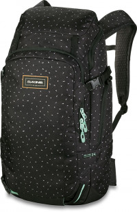 Сноубордический рюкзак Dakine Women's Heli Pro 24L Kiki (черно-серый в белую крапинку)