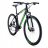 Велосипед Forward Apache 29 3.0 disc черный/светло-зеленый (2020) - Велосипед Forward Apache 29 3.0 disc черный/светло-зеленый (2020)