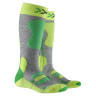 Носки X-Socks Ski JR 4.0 mid grey melange/green/phyton yellow G140 - Носки X-Socks Ski JR 4.0 mid grey melange/green/phyton yellow G140