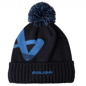 Шапка Bauer Intarsia Knit Pom S24 SR navy/blue (1064104) 