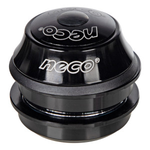 Рулевая колонка Neco H125M, ZS44, 1 1/8&quot;, алюм.чашки, пром.подшипники, черный 
