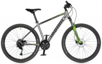 Велосипед Author Solution 27.5" серебро/черный/салатовый рама: 17" (2025)