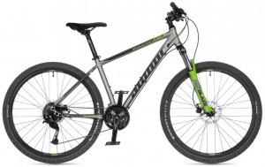Велосипед Author Solution 27.5" серебро/черный/салатовый рама: 17" (2025) 