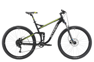 Велосипед Stark Tactic FS 29.5 HD черный/зеленый рама: 18&quot; (2022) 