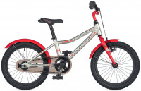 Велосипед Author Stylo 16" серебро/красный рама: 9" (2025) Велосипед Author Stylo 16" серебро/красный рама: 9" (2025)