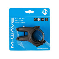 Вынос внешний M-Wave 3D FORGED 5-404320 нерегулируемый 1 1/8" 40 мм/-12` для руля 35 мм, кованый алюминий, матовый черный