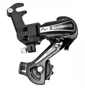 Переключатель задний Shimano Tourney TY-21B SS 6 ск. на ось, черный 