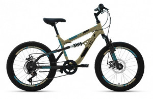 Велосипед Altair MTB FS 20 disc 6-ск бежевый/черный (2021) 