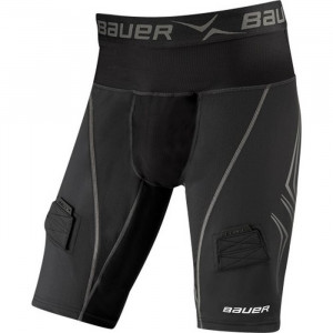 Шорты компрессионные с раковиной Bauer Premium Lock Jock Short SR black (1042840) 