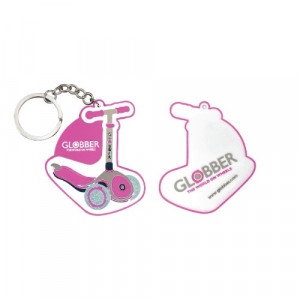 Брелок для ключей Globber в форме самоката розовый 
