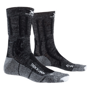 Носки X-Socks Trek X Linen Wmn Dolomite Grey Melange/Opal Black 