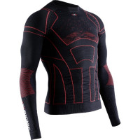 Футболка X-Bionic Moto Energizer 4.0 LT Shirt LG SL opal black/signal red B019