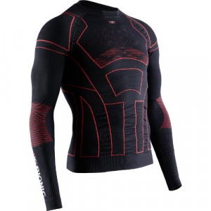 Футболка X-Bionic Moto Energizer 4.0 LT Shirt LG SL opal black/signal red B019 