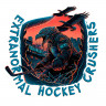 Футболка HC5 Extranormal Hockey Crushers серая - Футболка HC5 Extranormal Hockey Crushers серая