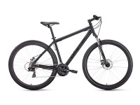 Велосипед Forward Sporting 29 2.1 D черный матовый/черный рама: 19" (2022)