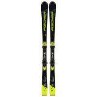 Горные лыжи Fischer RC4 Worldcup SL JR (132-150) + RC4 Z11 Freeflex Brake 85 [D] Fl. Yellow/Black (2022)