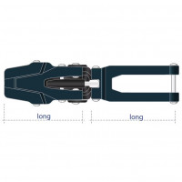 Клипсы горнолыжные Fischer Buckle Set Podium RD 22 Cuff Autolock Blue U70122